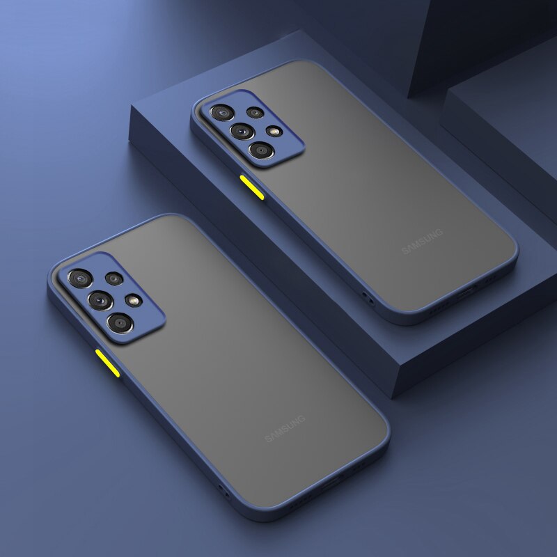 Shockproof Matte Clear Case For Samsung