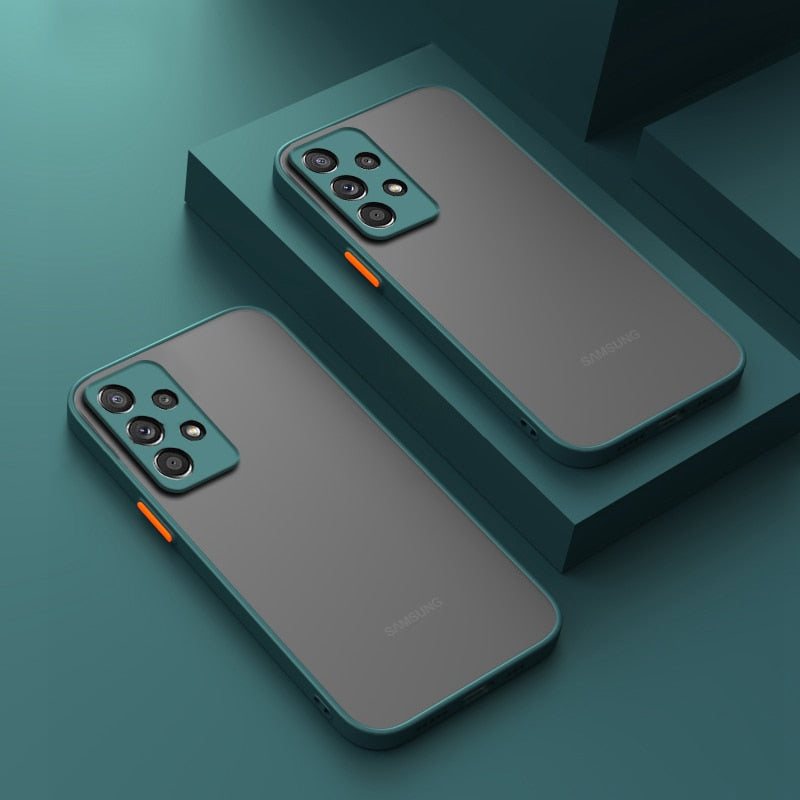 Shockproof Matte Clear Case For Samsung