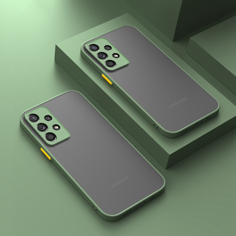 Shockproof Matte Clear Case For Samsung