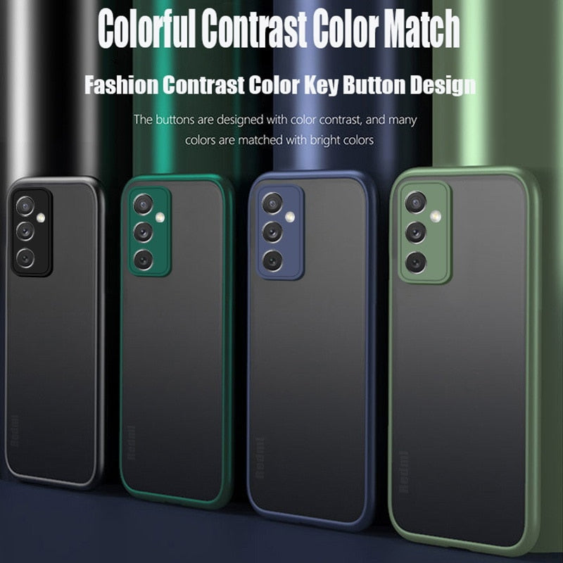 Shockproof Matte Clear Case For Samsung