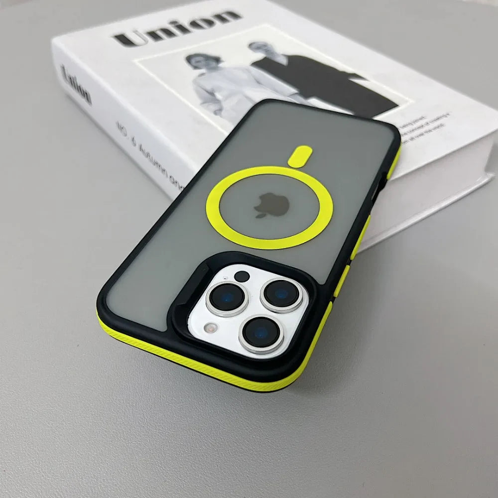 Frame Colorful Matte Translucent Case For iPhone