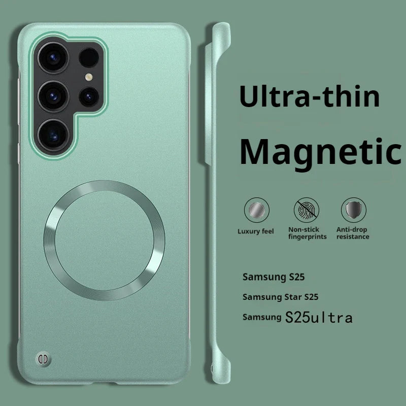 Magnetic Borderless Hard Case For Samsung Galaxy