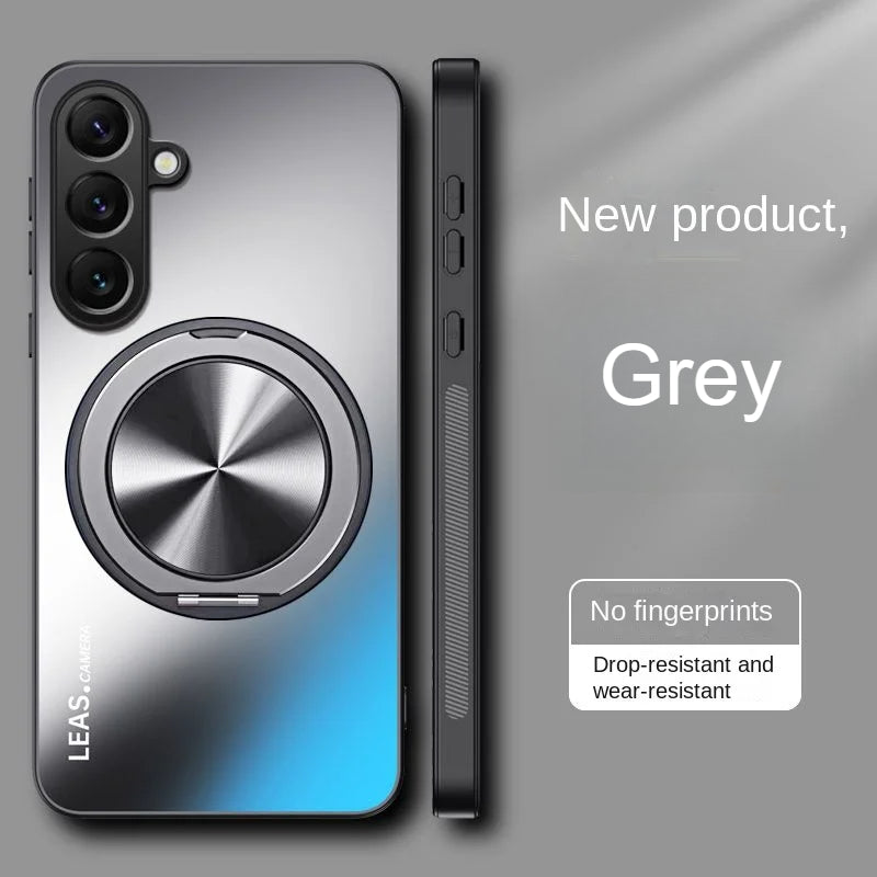 Ring Holder Hard Matte Case for Samsung Galaxy